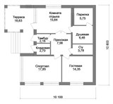 Проект хоз. постройки G-052. Баня 100 кв м G-052