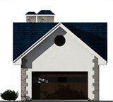 Проект хоз. постройки G-041. Гараж с террасой G-041