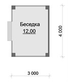 Проект хоз. постройки G-050. Беседка G-050