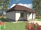 Проект дома A-104. Недорогой дом из газобетона A-104