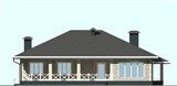 Проект дома F-016. Одноэтажный дом с подвалом F-016