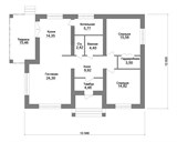 Проект дома B-200. Дом 1 этаж 150 м B-200