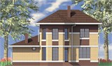 Проект дома B-300. Дом с гаражом 150 м B-300