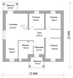 Проект дома B-299. Дом 12 на 13 м B-299
