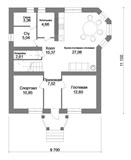 Проект дома C-171. Дом с мансардой до 200 м C-171