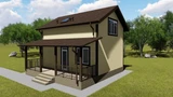 Проект дома 8 на 8 A-108 A-108