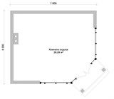 Проект хоз. постройки G-072. Простая беседка G-072