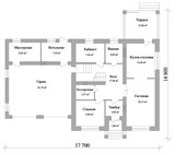 Проект дома D-146. Дом из кирпича, двухэтажный, с гаражом D-146