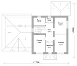 Проект дома D-146. Дом из кирпича, двухэтажный, с гаражом D-146
