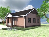 Проект дома A-066. Недорогой дом до 100 м2 A-066 Проект дома A-066. Недорогой дом до 100 м2 A-066