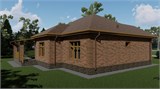 Проект дома C-264. Красивый одноэтажный дом из кирпича C-264