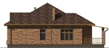 Проект дома C-264. Красивый одноэтажный дом из кирпича C-264