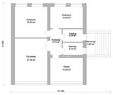 Проект дома C-265. Дом с цоколем и гаражом C-265