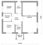 Проект одноэтажного дома 100 м2 A-112 A-112