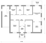 Проект одноэтажного дома до 150 кв B-332 B-332