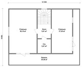 Проект каркасного дома с мансардой D-150 D-150